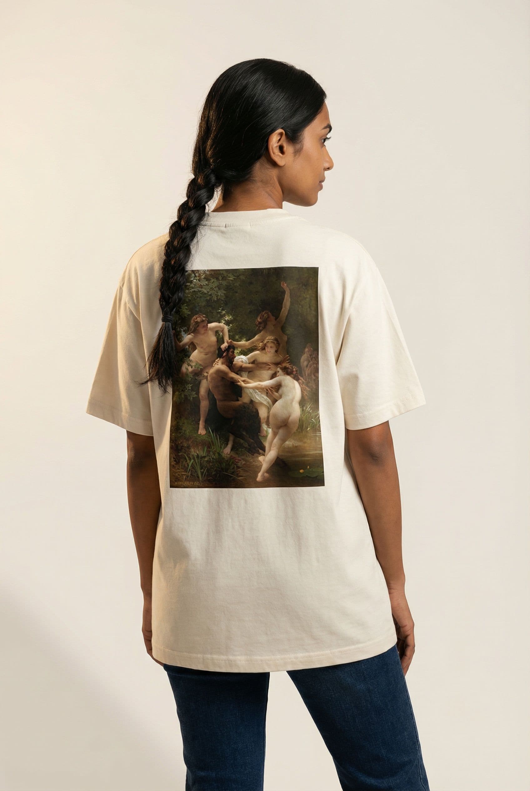 NYMPHS AND SATYR — Off-white